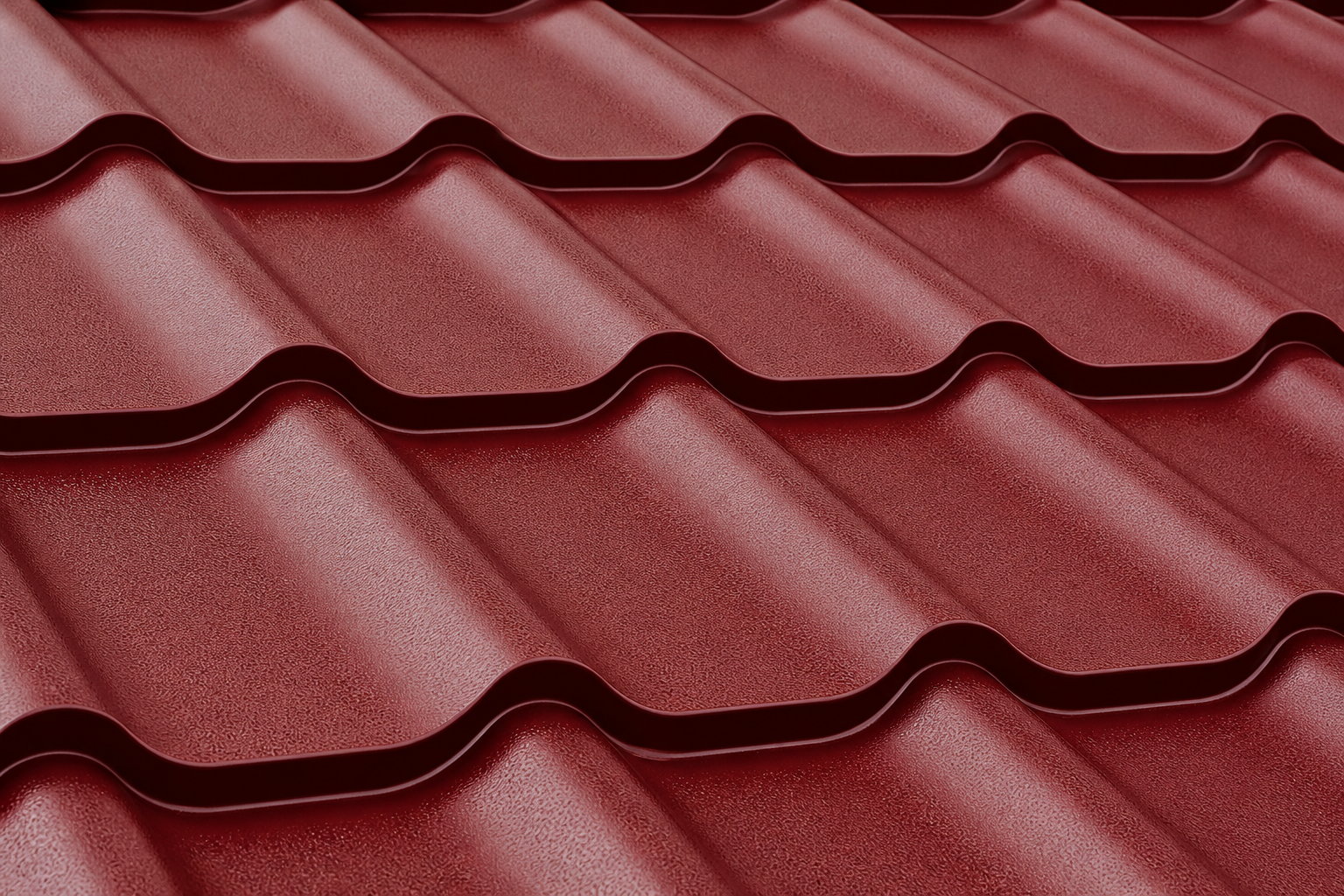 Patterned metal roof texture in deep tone